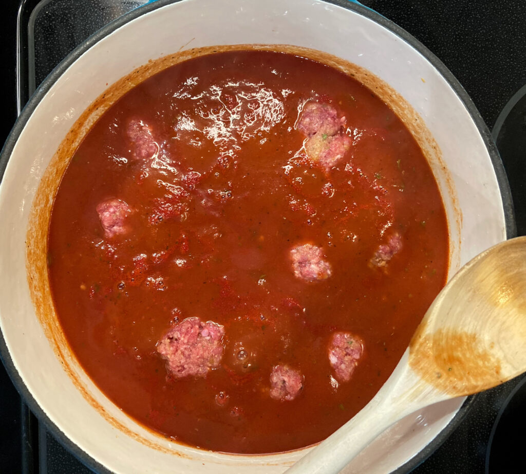 nanas spaghetti and meatballs recipe