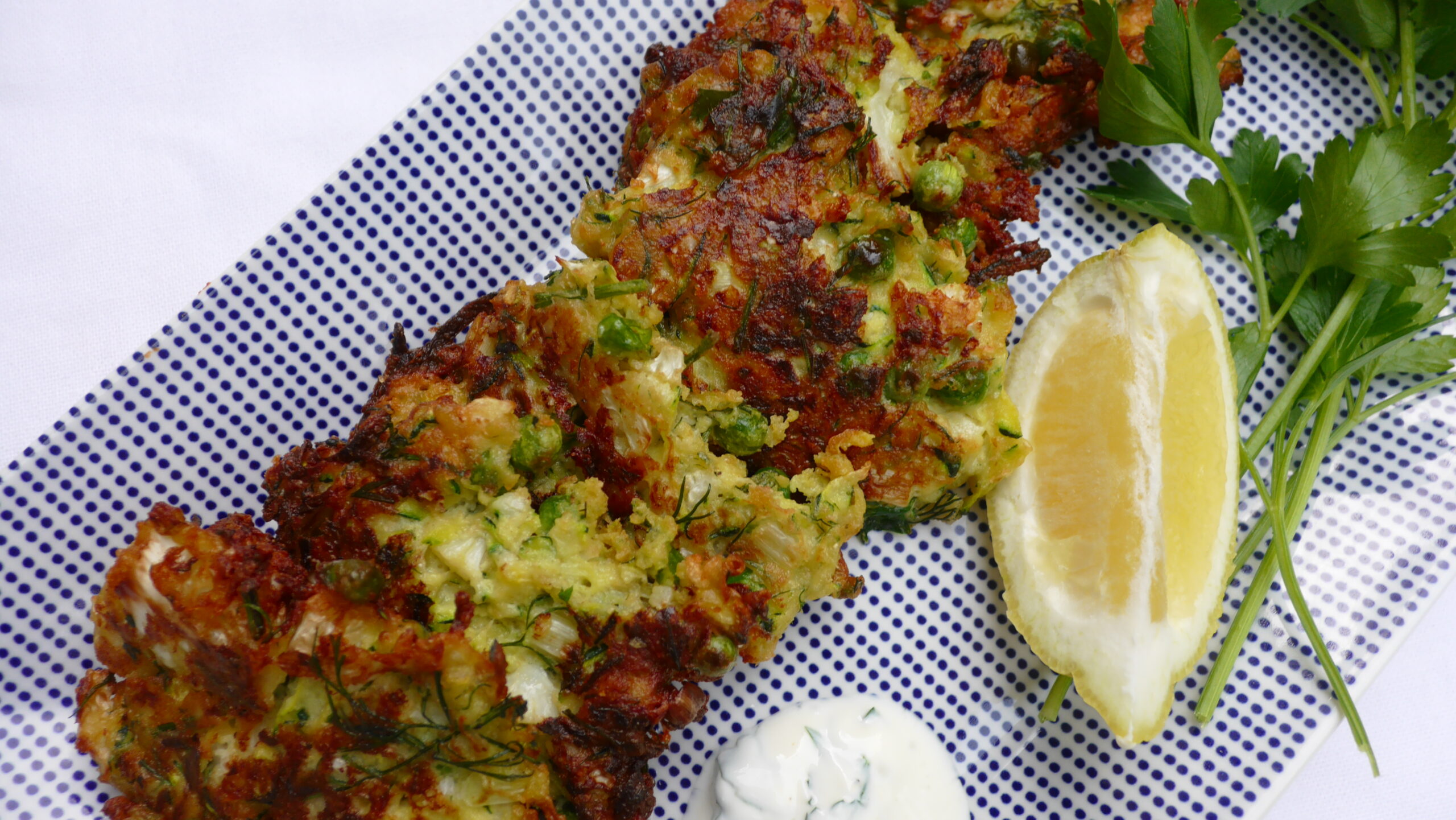 zucchini and cauliflower fritters